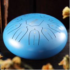 Глюкофон Happy Drum 11 нот Блакитний Карбоновий сталь