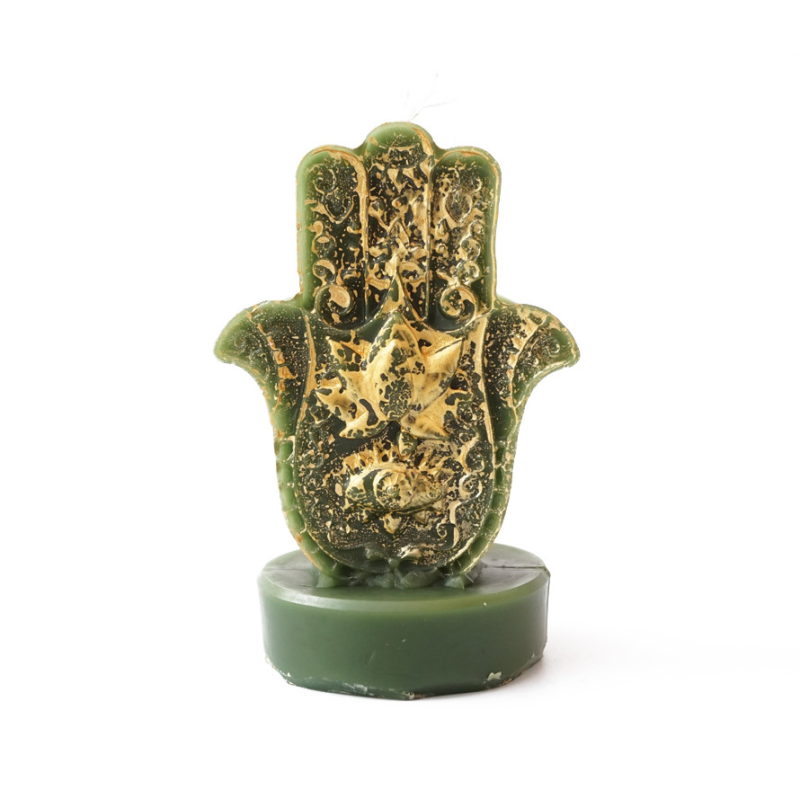 Свічка “Рука Фатіми“ зелена Свічка “Рука Фатіми“ зелена