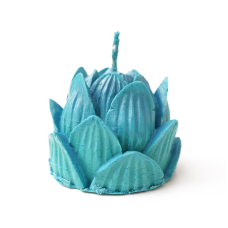 Свічка Лотос блакитна