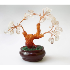 Дерево Щастя з камінням Гірський кришталь №1