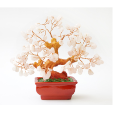 Дерево Щастя з камінням Рожевий кварц