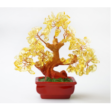 Дерево Щастя з камінням Цитрін