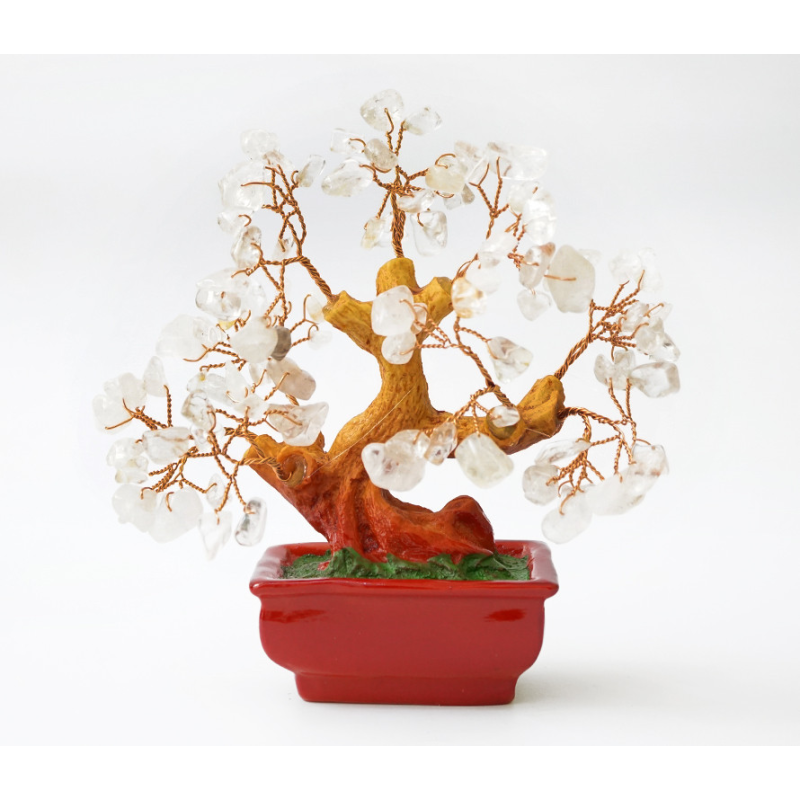 Дерево Щастя з камінням Гірський кришталь Дерево Щастя з камінням Гірський кришталь