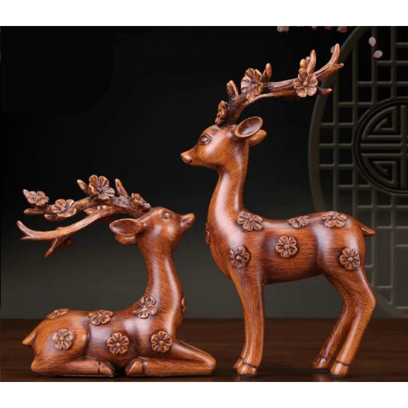 Пара оленів У квітах