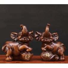 Пара слонів з Жуї і чашею достатку