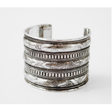 Браслет Гармошка Білий метал