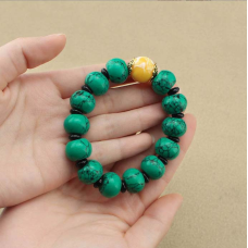 Браслет Малахіт полімерний