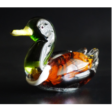 Качка кольорове лите скло №1