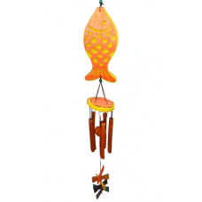Співаючі вітри 5 трубочок Риба Помаранчева №1
