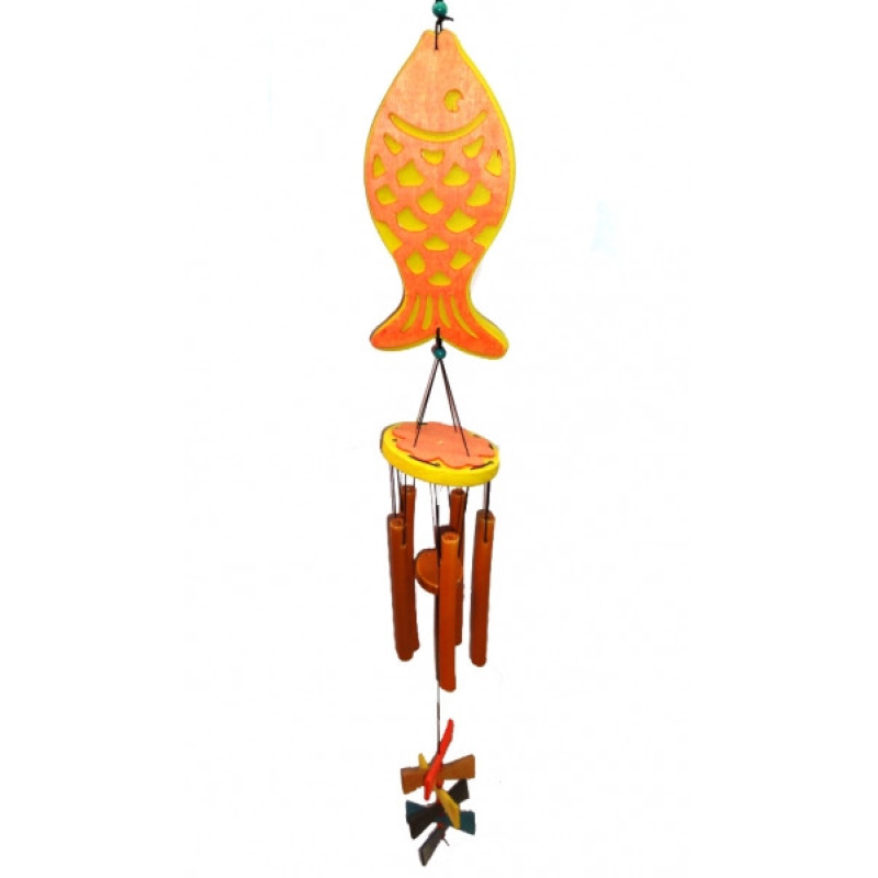 Співаючі вітри 5 трубочок Риба Помаранчева №1 Співаючі вітри 5 трубочок Риба Помаранчева №1