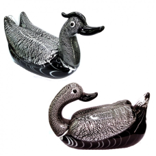 Парочка Качок кольорове лите скло