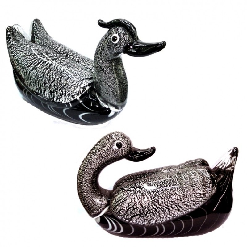 Парочка Качок кольорове лите скло