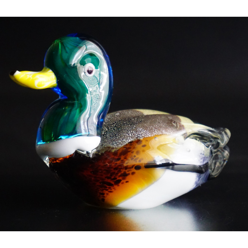 Качка кольорове лите скло №2