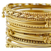 Комплект із 17 браслетів кільце з підвісками жовтий