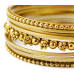 Комплект із 9 браслетів кільце жовтий