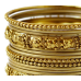 Комплект із 18 браслетів кільце жовтий