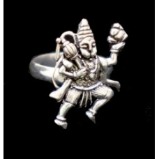 Кільце Хануман білий метал