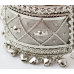 Індійський браслет з бубонцями білий метал