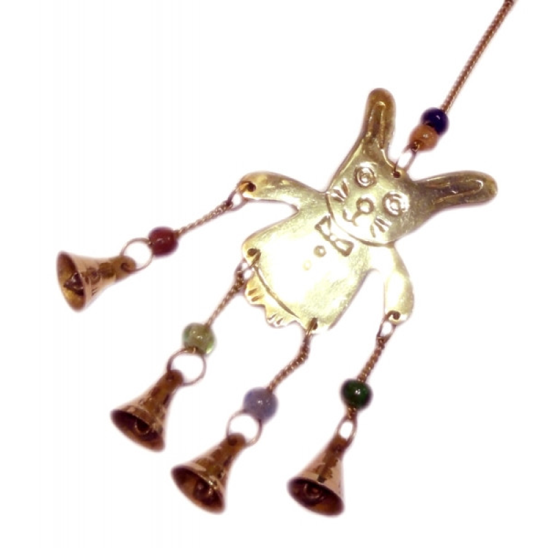 Дзвіник латунний Кролик PJ-116