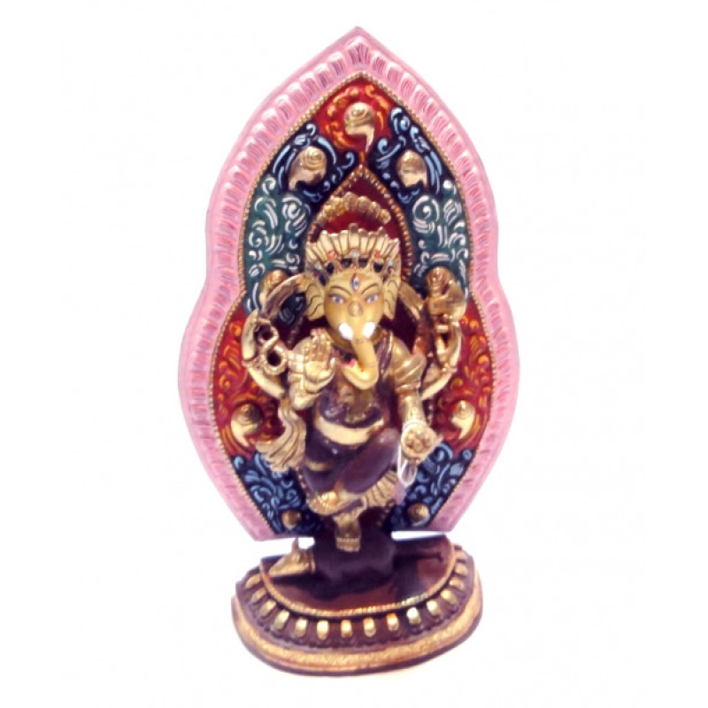 Статуетка бронзова Ганеш що танцює Позолота