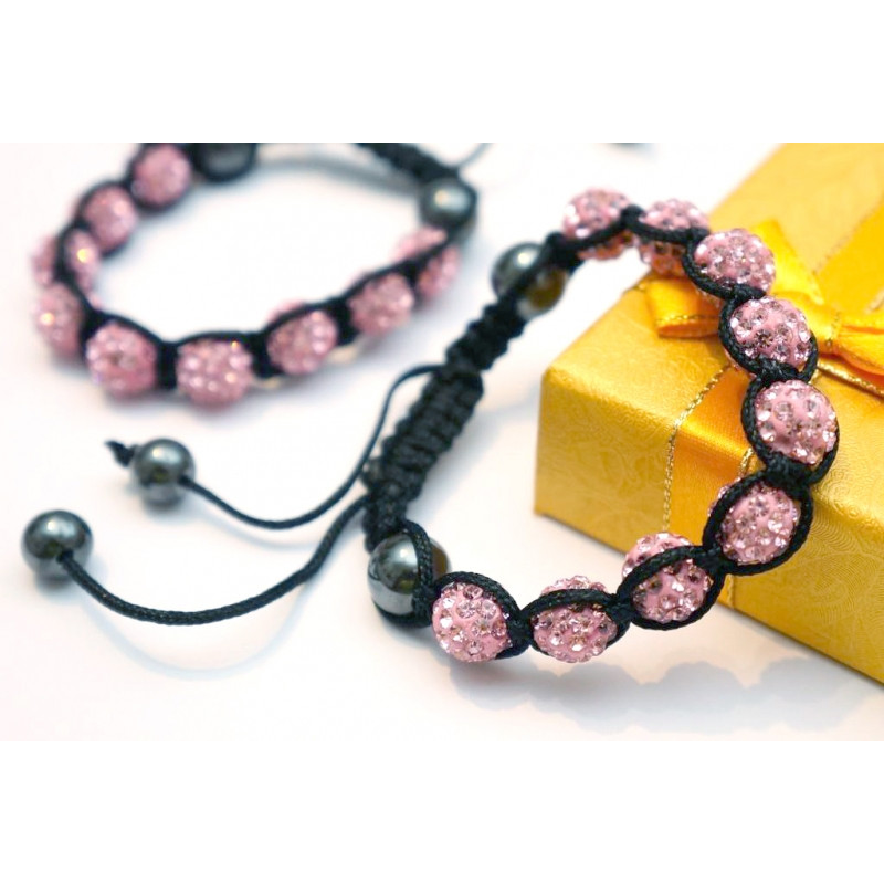 Браслет Шамбала Рожева насолода V598 №1