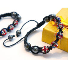 Браслет Шамбала Сині самоцвіти V601 №2