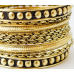 Комплект із 9 браслетів кільце Дуті жовтий метал