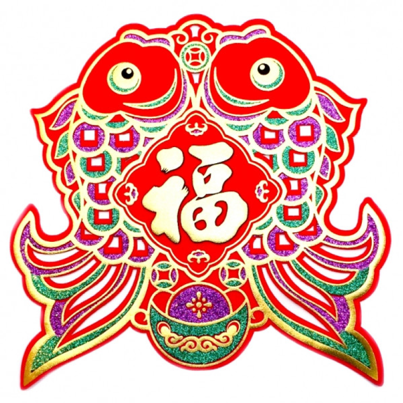 Панно на вікно Дві рибки комплект 2 штуки