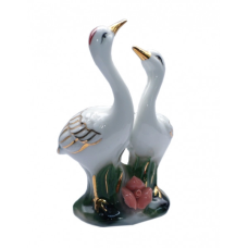 Дві чаплі разом фаянс