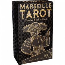 Карти Марсельського Таро у золотому та чорному виконанні - Marseille Tarot Gold & Black edition. Lo Scarabeo