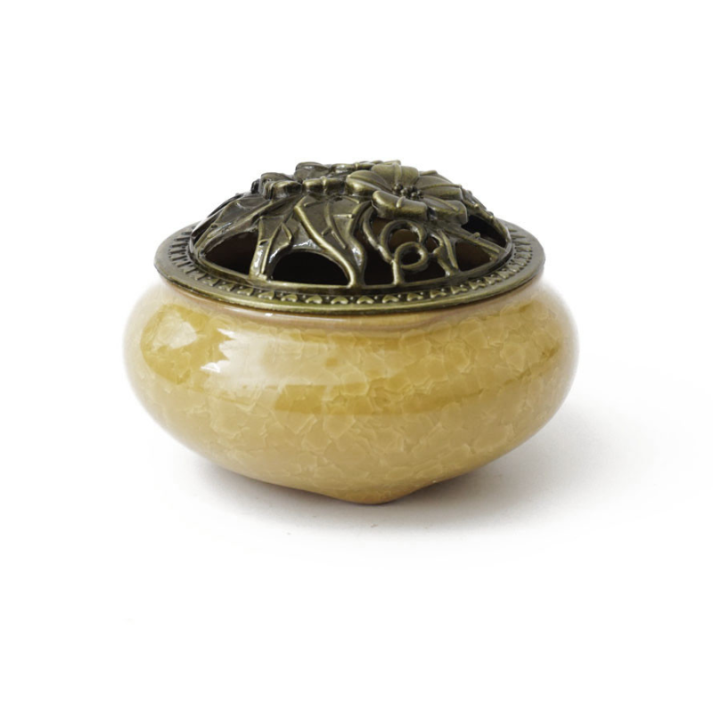 Курильниця для пахощів Тріснувший лід Бурштинова