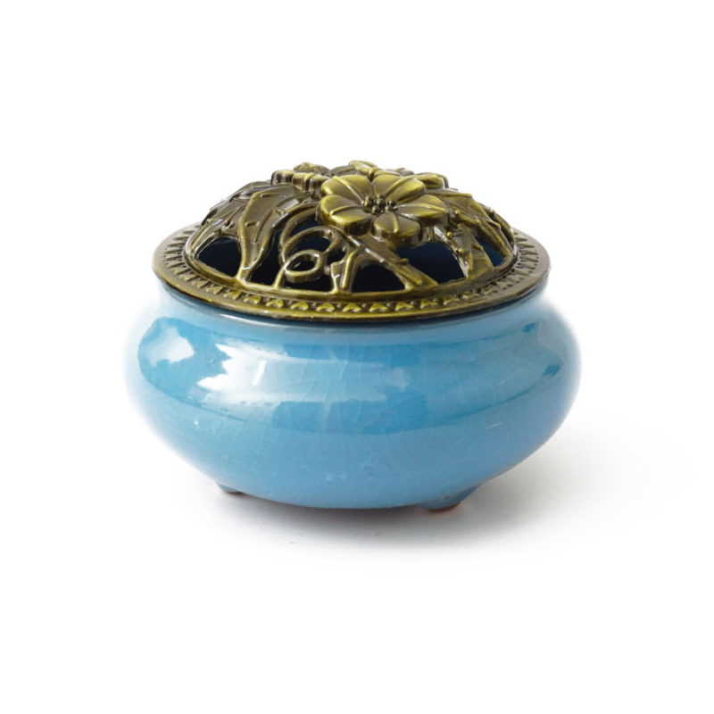 Курильниця для пахощів Тріснувший лід Блакитна