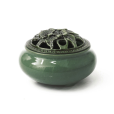 Курильниця для пахощів керамічна Зелена