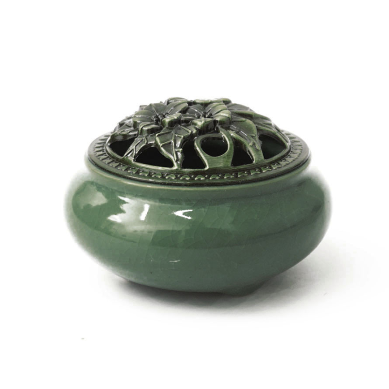 Курильниця для пахощів керамічна Зелена