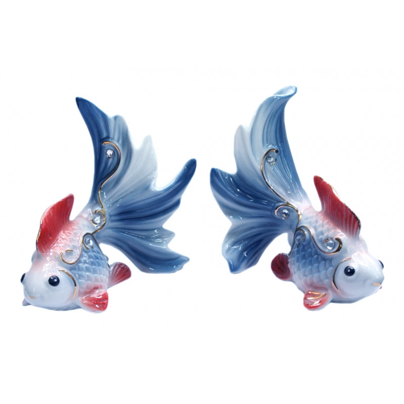 Золоті рибки парочка окремо фаянс Сині