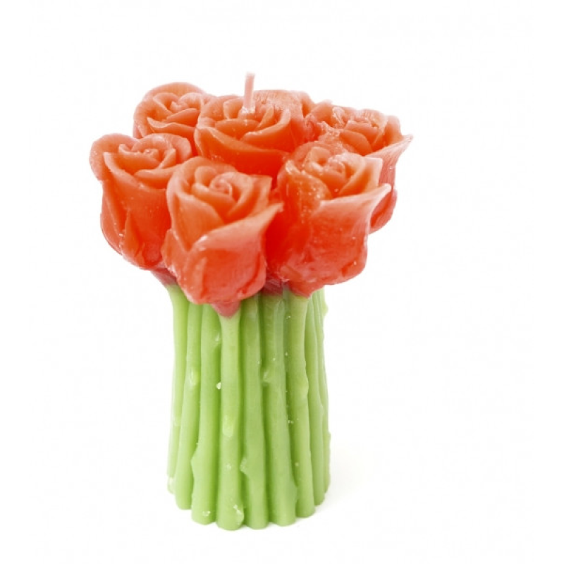 Свічка Букет Троянд червоний Свічка Букет Троянд червоний