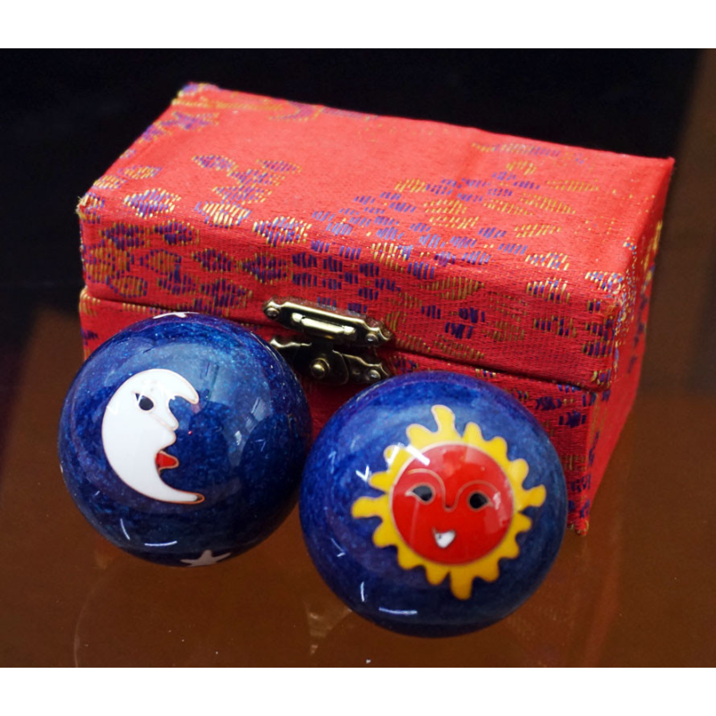 Масажні кулі Баодінг пара d = 4,7см. Емаль №27