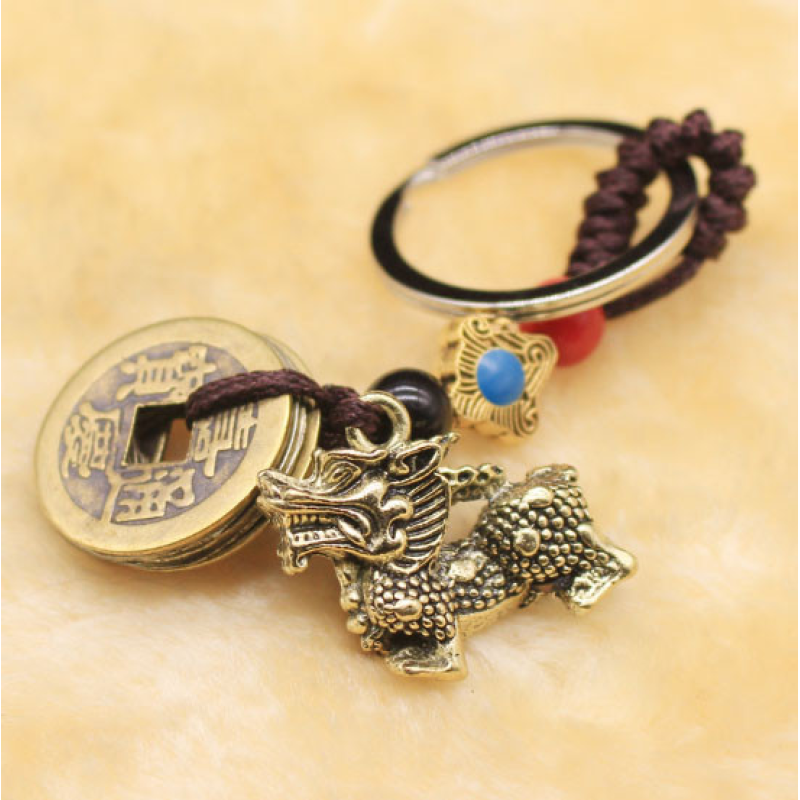 Брелок Фен Шуй Цилін + 5 монет Брелок Фен Шуй Цилін + 5 монет