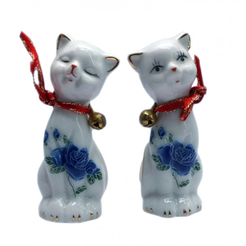 Кіт з кішкою окремо фаянс