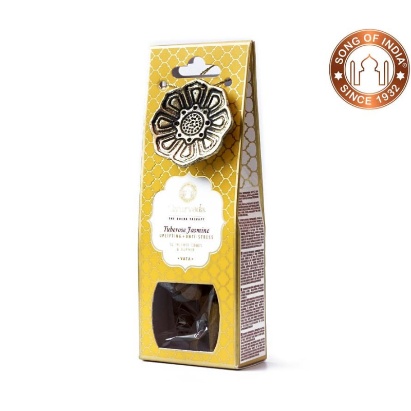 Аюрведичні конуси з підставкою Тубероза Жасмін Вата