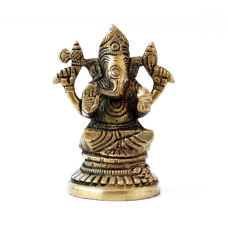 Статуя бронзова Ганеш на лотосі