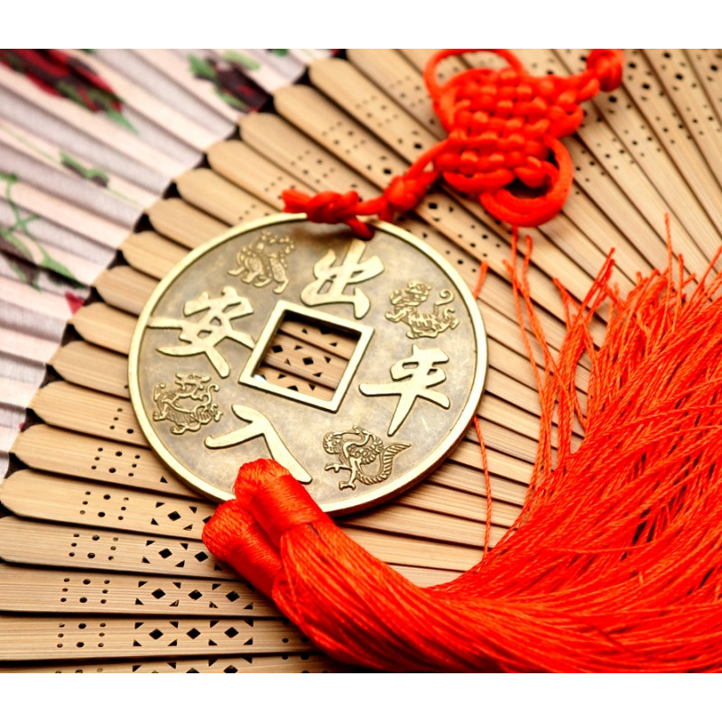 Монета з подвійним пензлем Залучення грошей №3 Монета з подвійним пензлем Залучення грошей №3