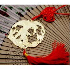 Підвіска з пензликом Фенікс золотий колір