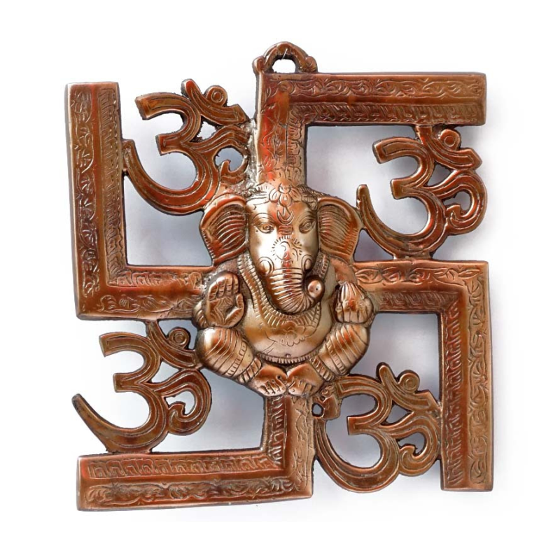 Картина алюмінієва Свастика Ганеш