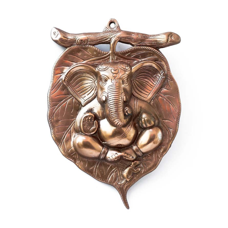 Картина алюмінієва Ганеш на листі