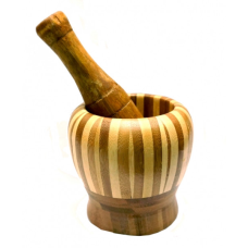 Ступка дерев“яна у смужку вільха