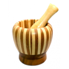 Ступка дерев“яна в смужку вільха
