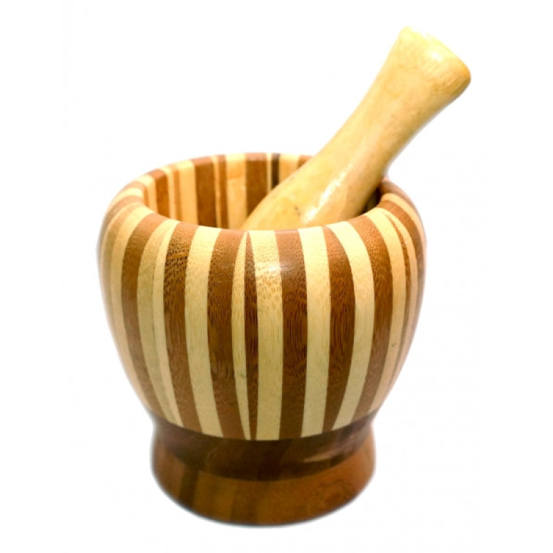 Ступка дерев“яна в смужку вільха