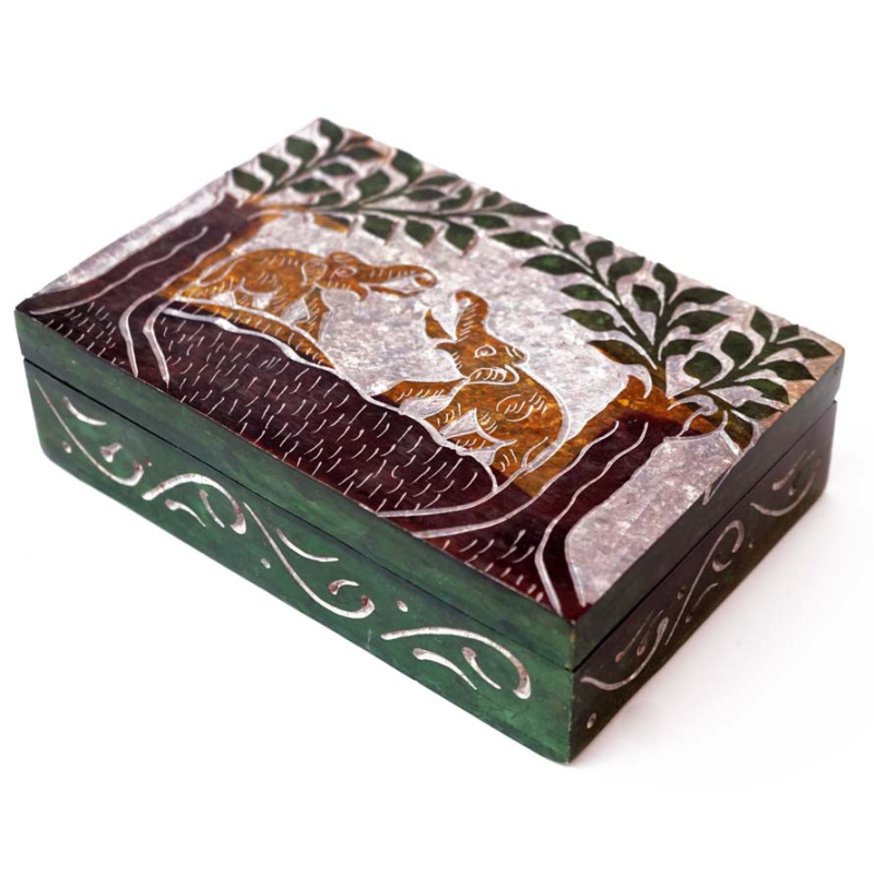 Скринька кам“яна фарбована NO.-182