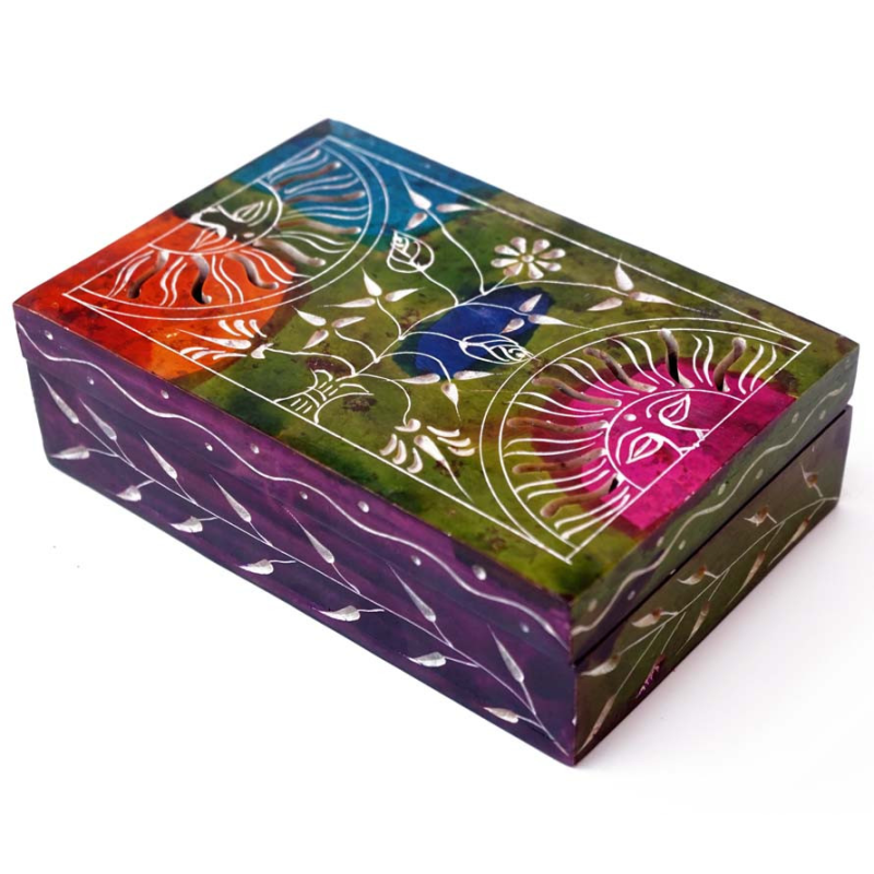 Скринька кам“яна фарбована NO.-178